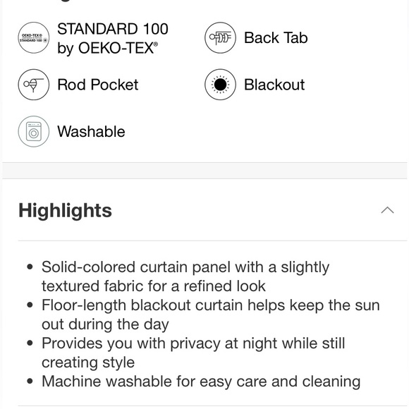 ⭐️ Threshold Aruba Blackout Curtains ⭐️ - Picture 3 of 4